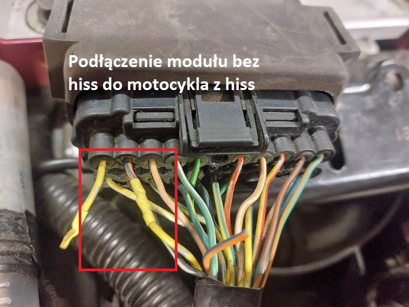 Podłączenie modułu.